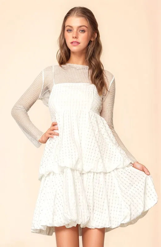 Davi & Dani Checker Print Side Pockets Textured Mini Dress – Sparkled  Leopard Boutique
