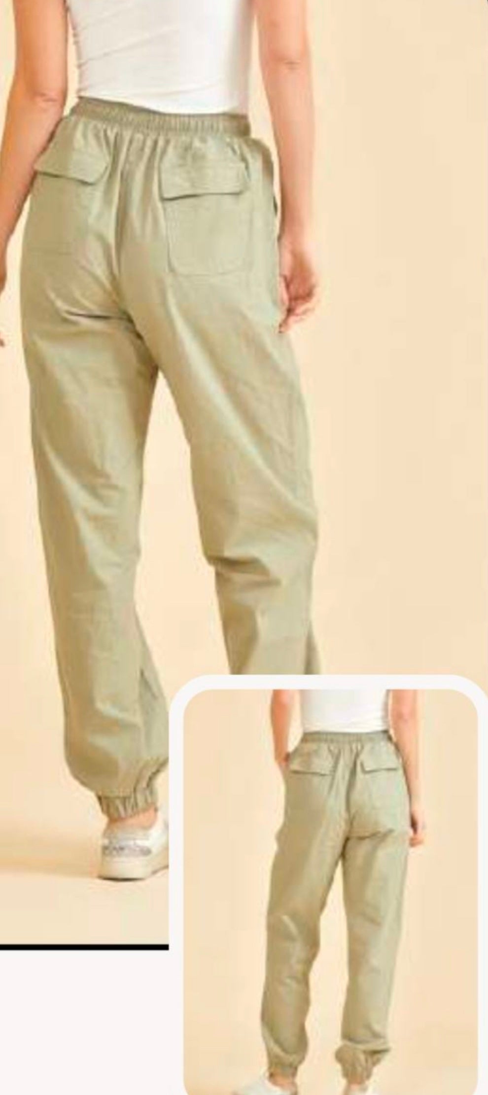 Linen Cargo Pants