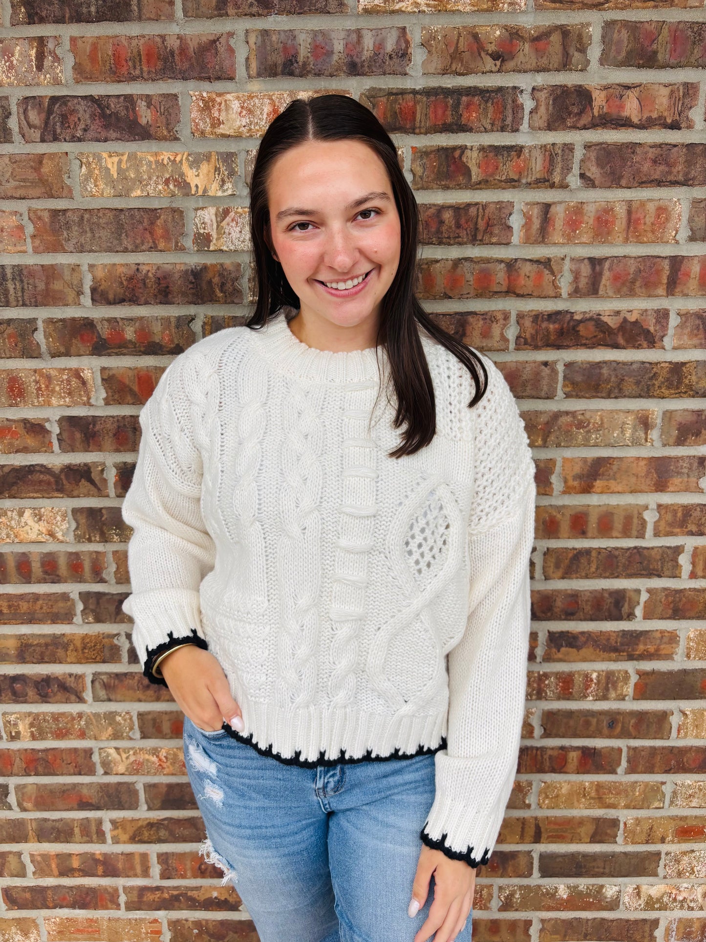 Casey Cable Knit Sweater