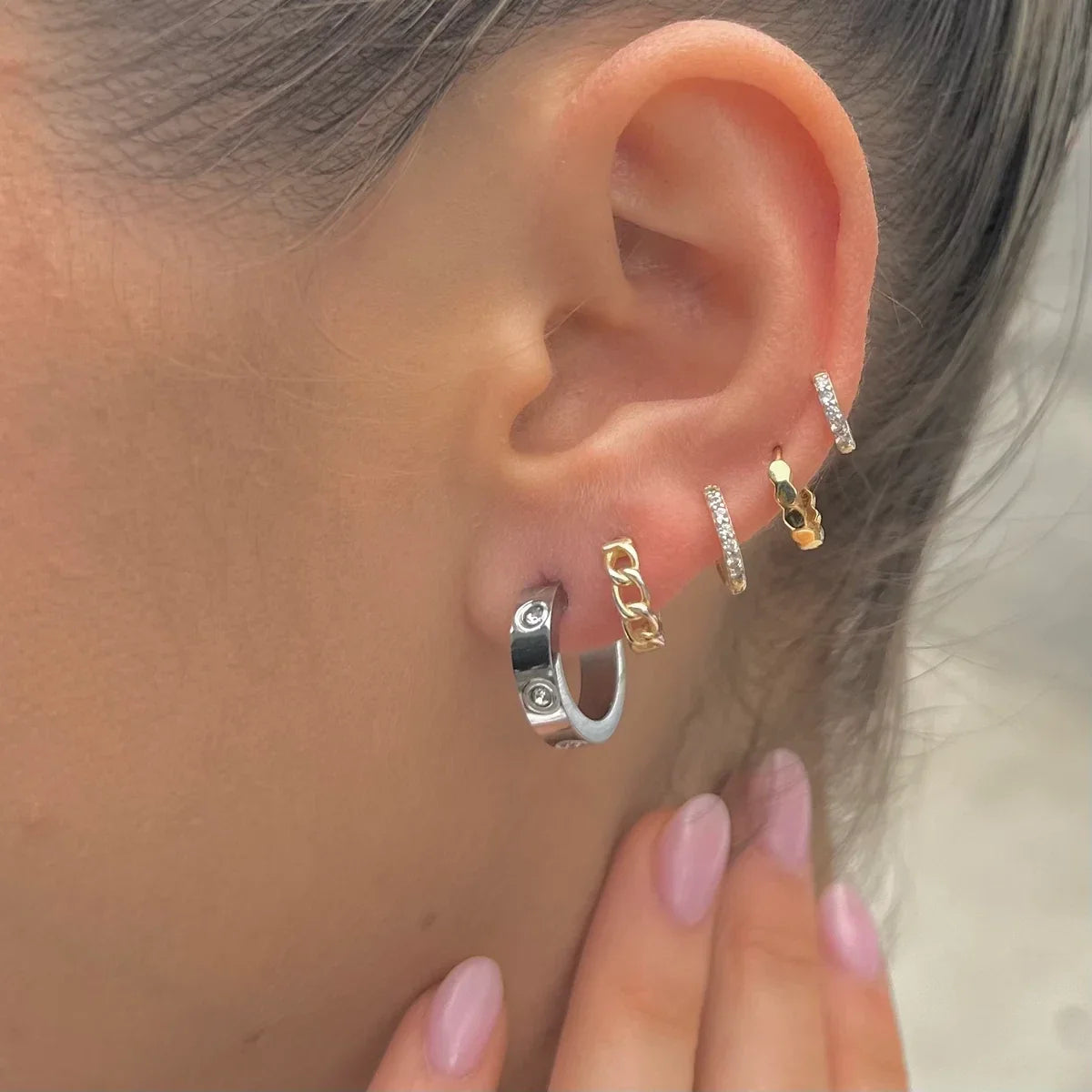 Corinne Waterproof Hoop Earrings
