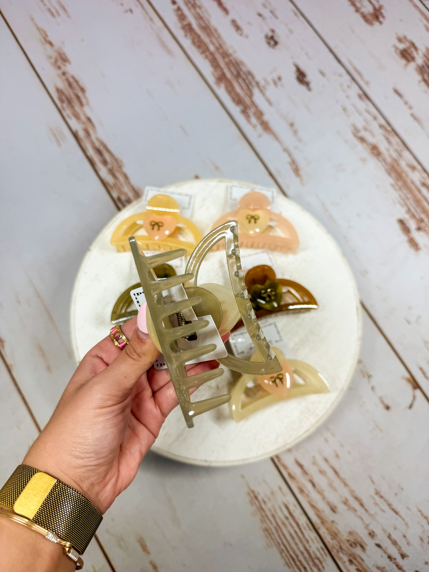 Heart Half Moon Clip