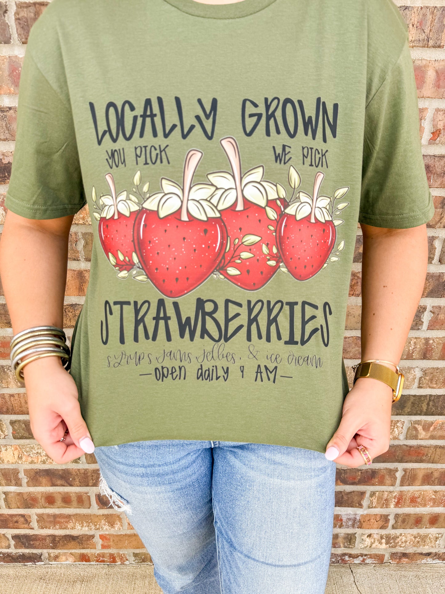 Locally Grown Strawberry Tee