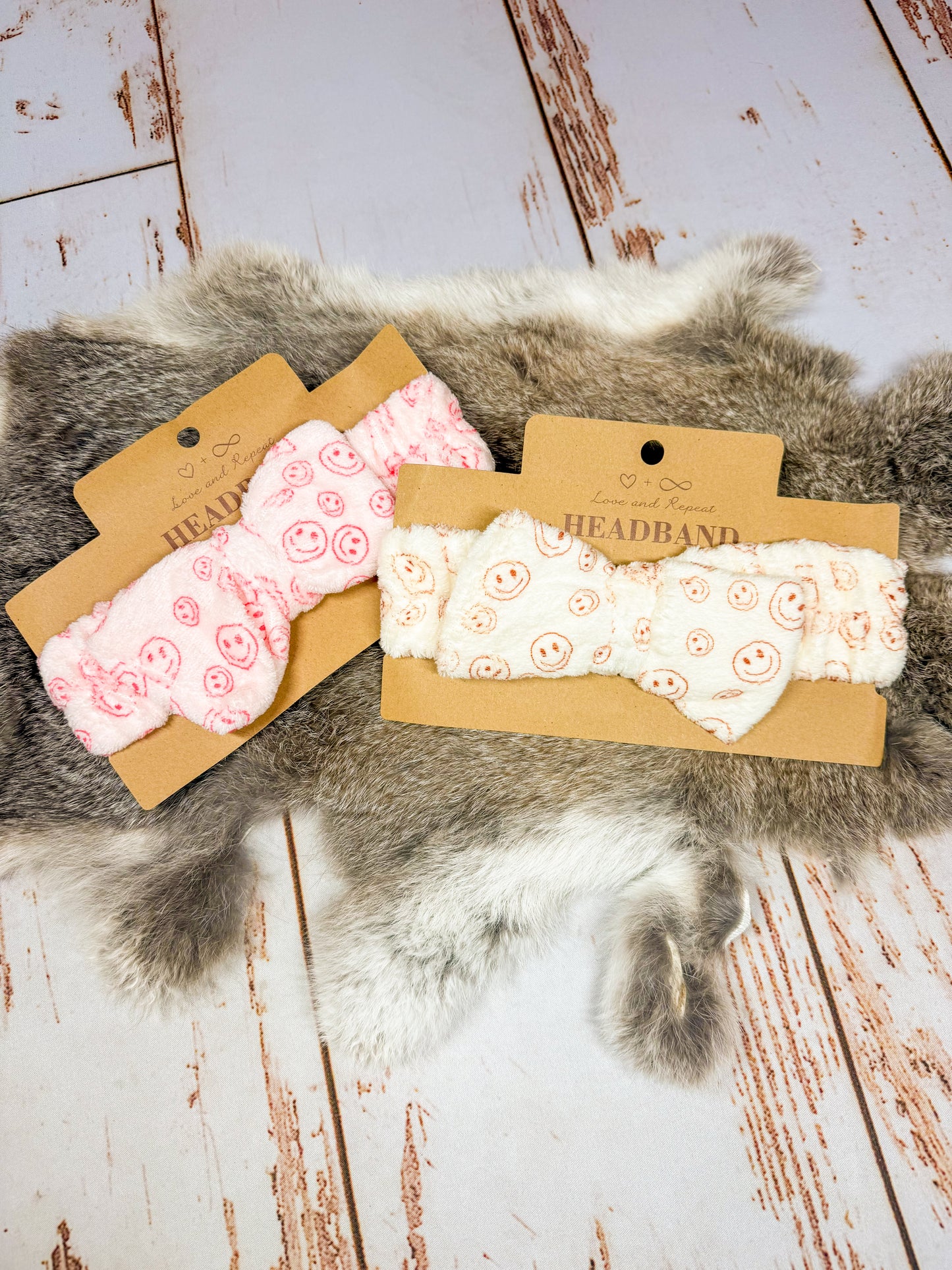 Smiley Spa Bow Headband