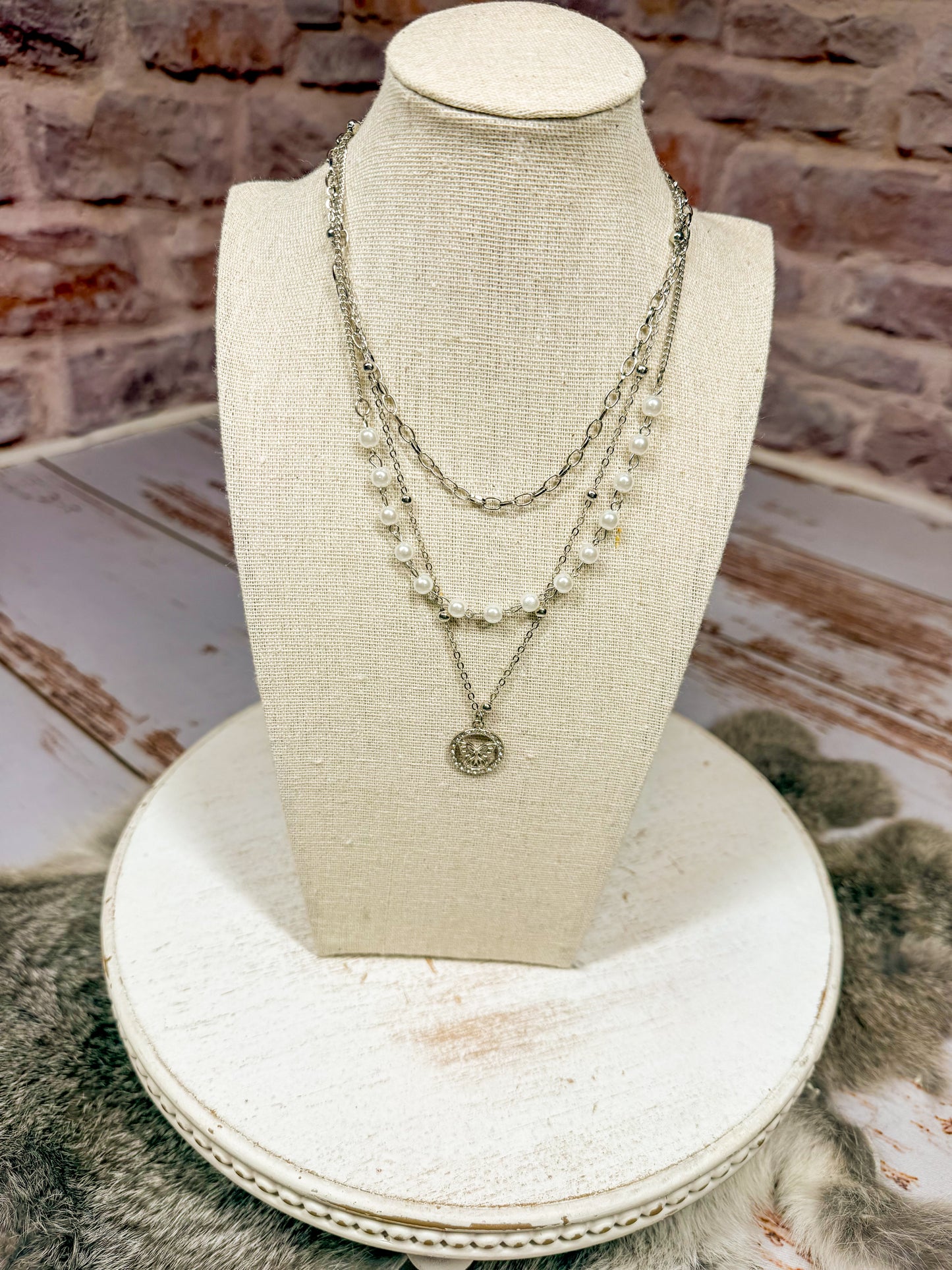 Pearl Butterfly Chain Necklace