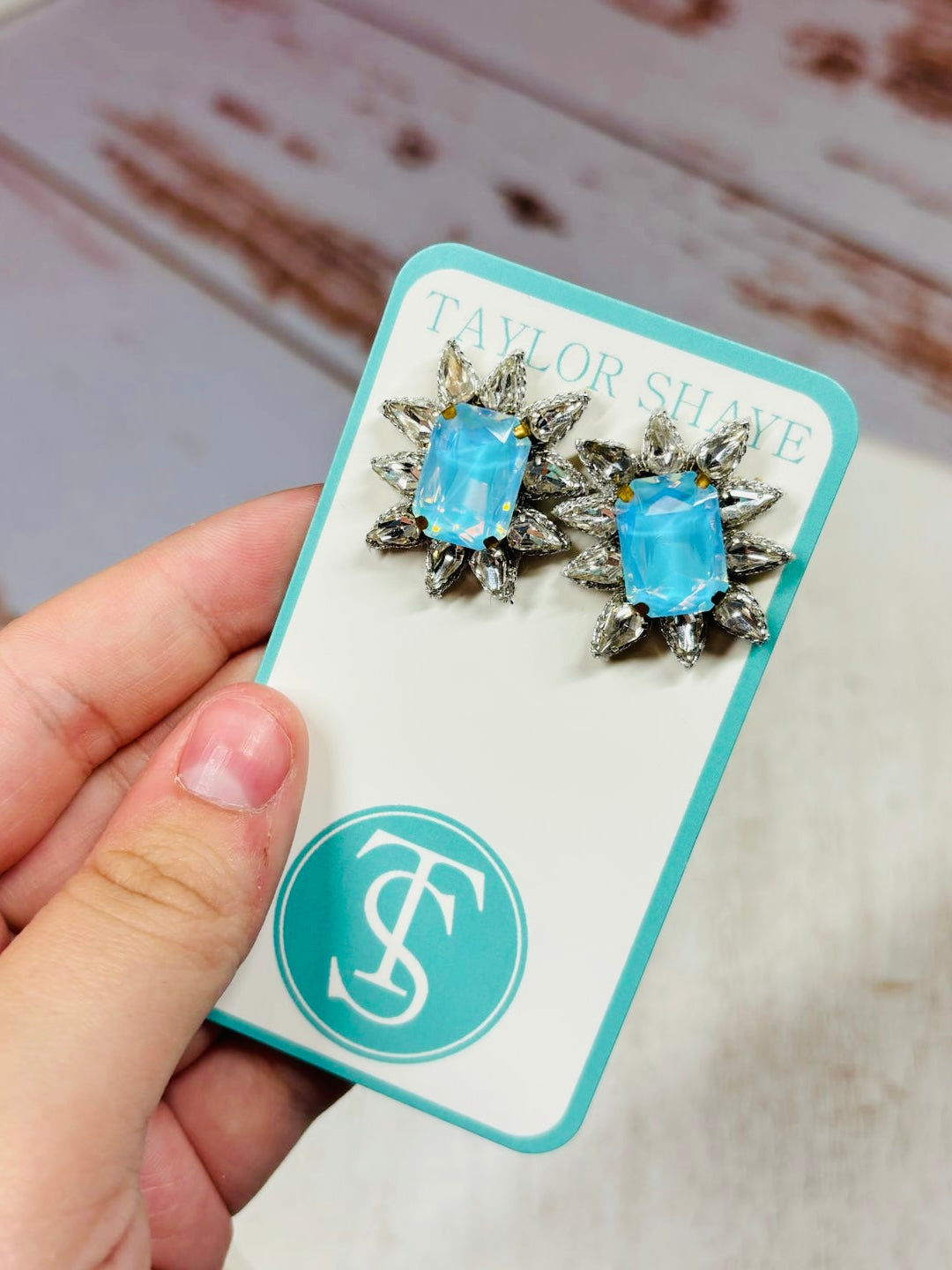 Crystal Spike Stud Earrings