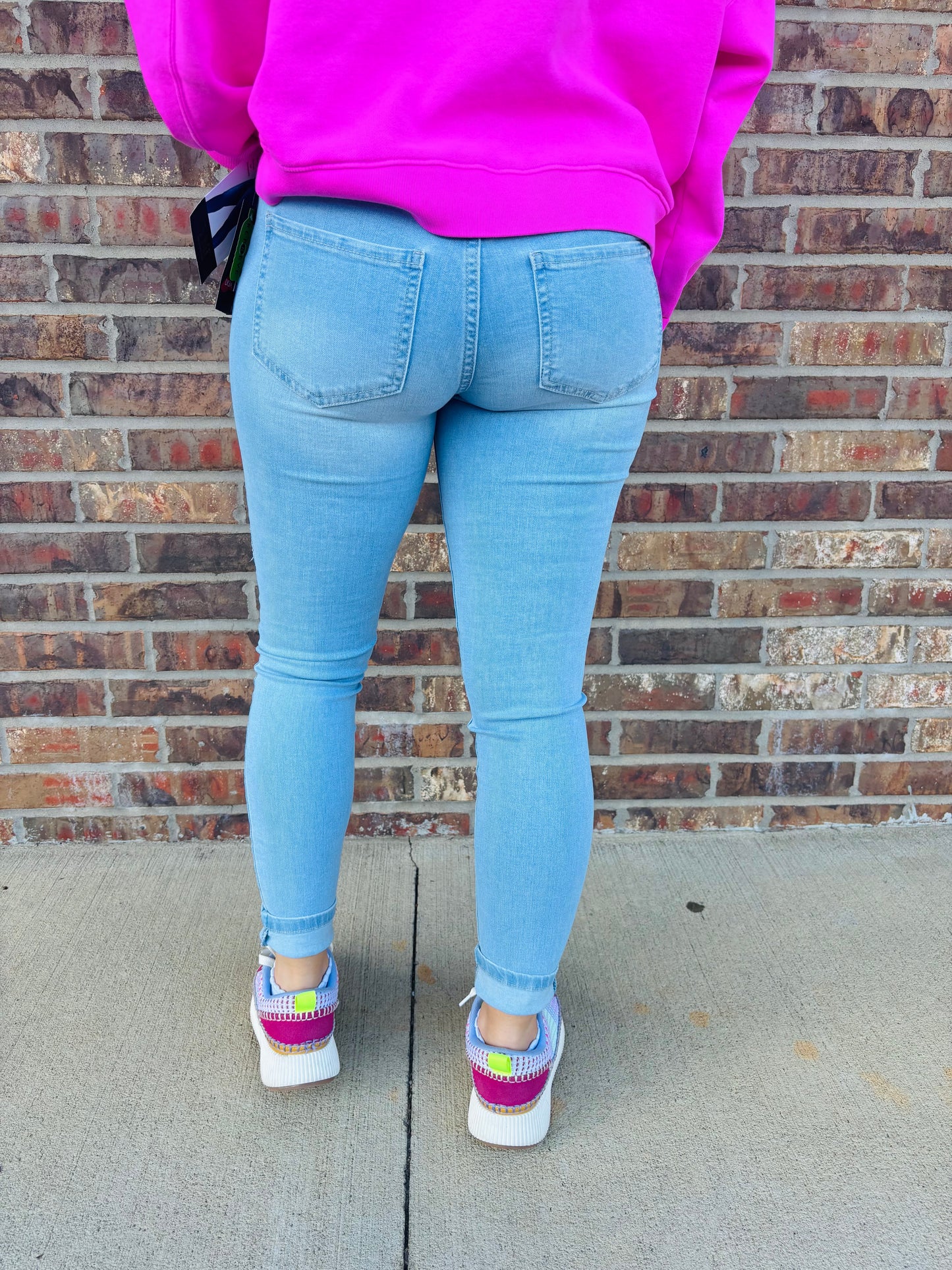 Scarlett High Rise Distressed Skinny Jean