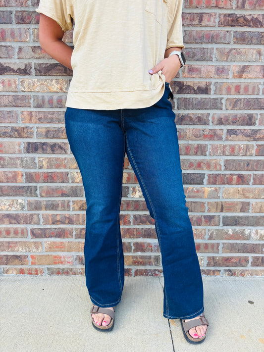 Sam Mid Rise Bootcut Jean