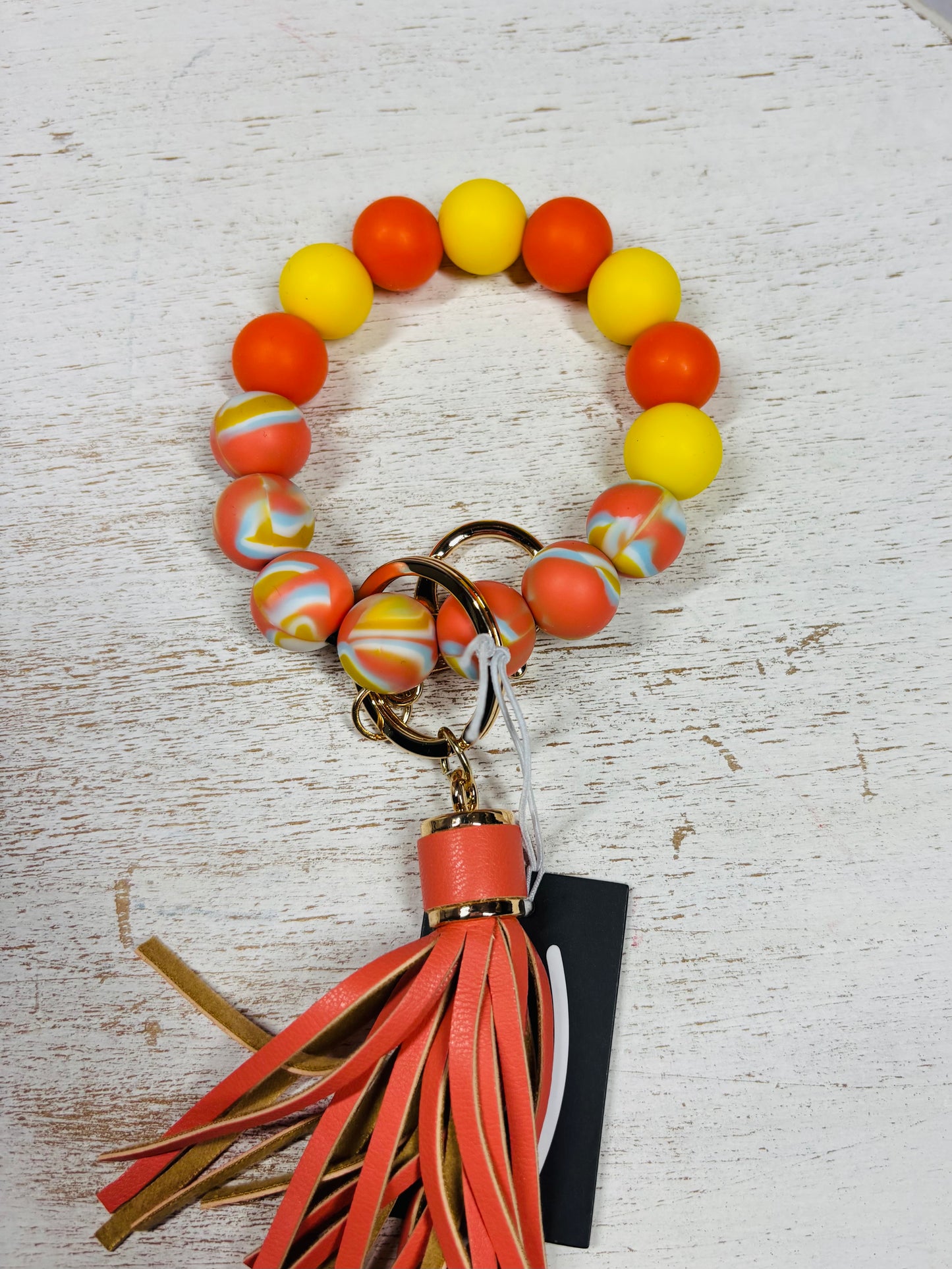 Tie Dye Silicone Keychain