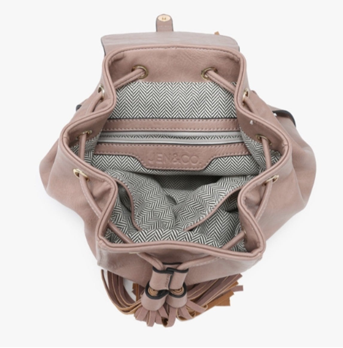 Jewel Distressed Bucket Backpack