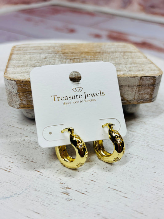 Chunky Starburst Hoops