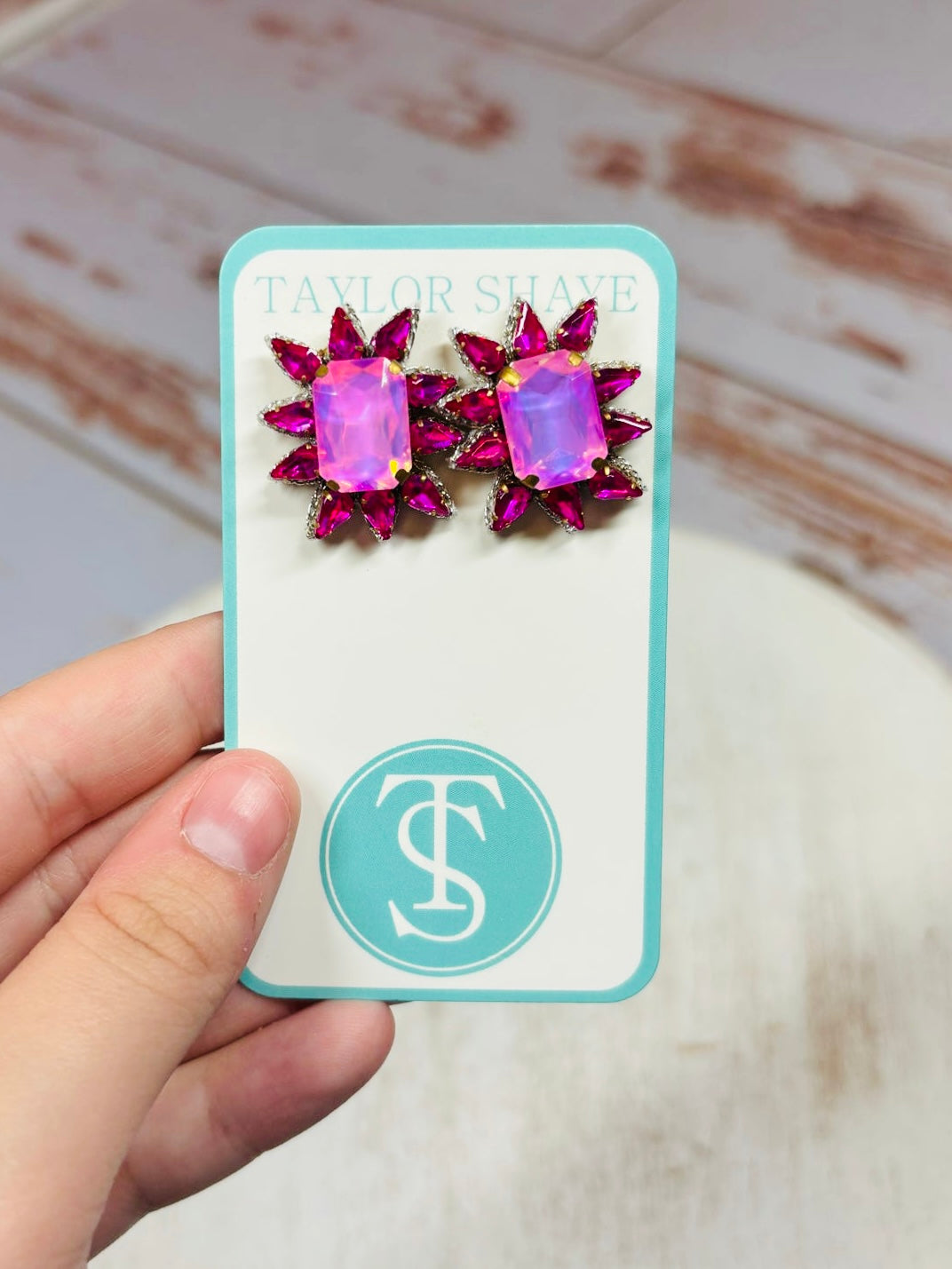 Crystal Spike Stud Earrings