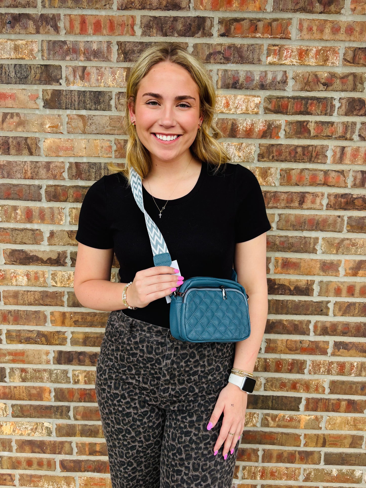 Ruby Quilted Crossbody Bag