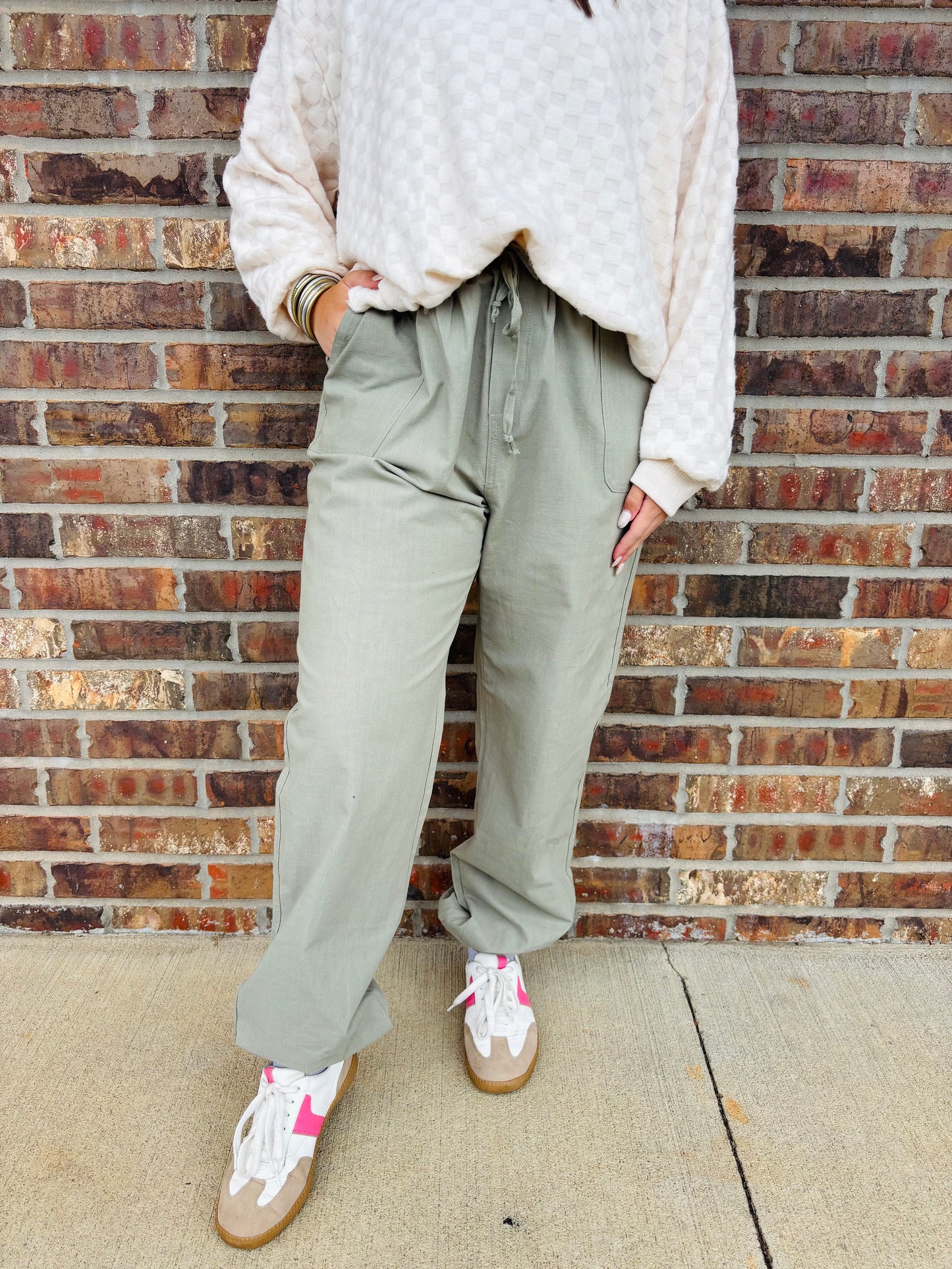 Linen Cargo Pants