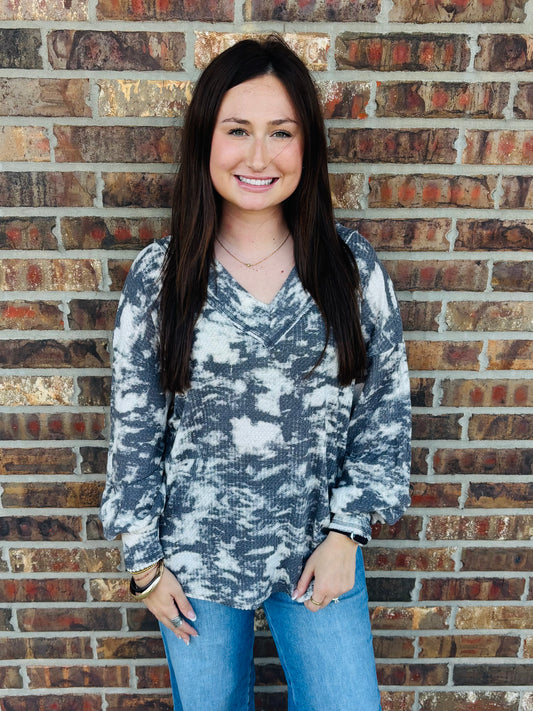 Mycah Waffle Knit Top