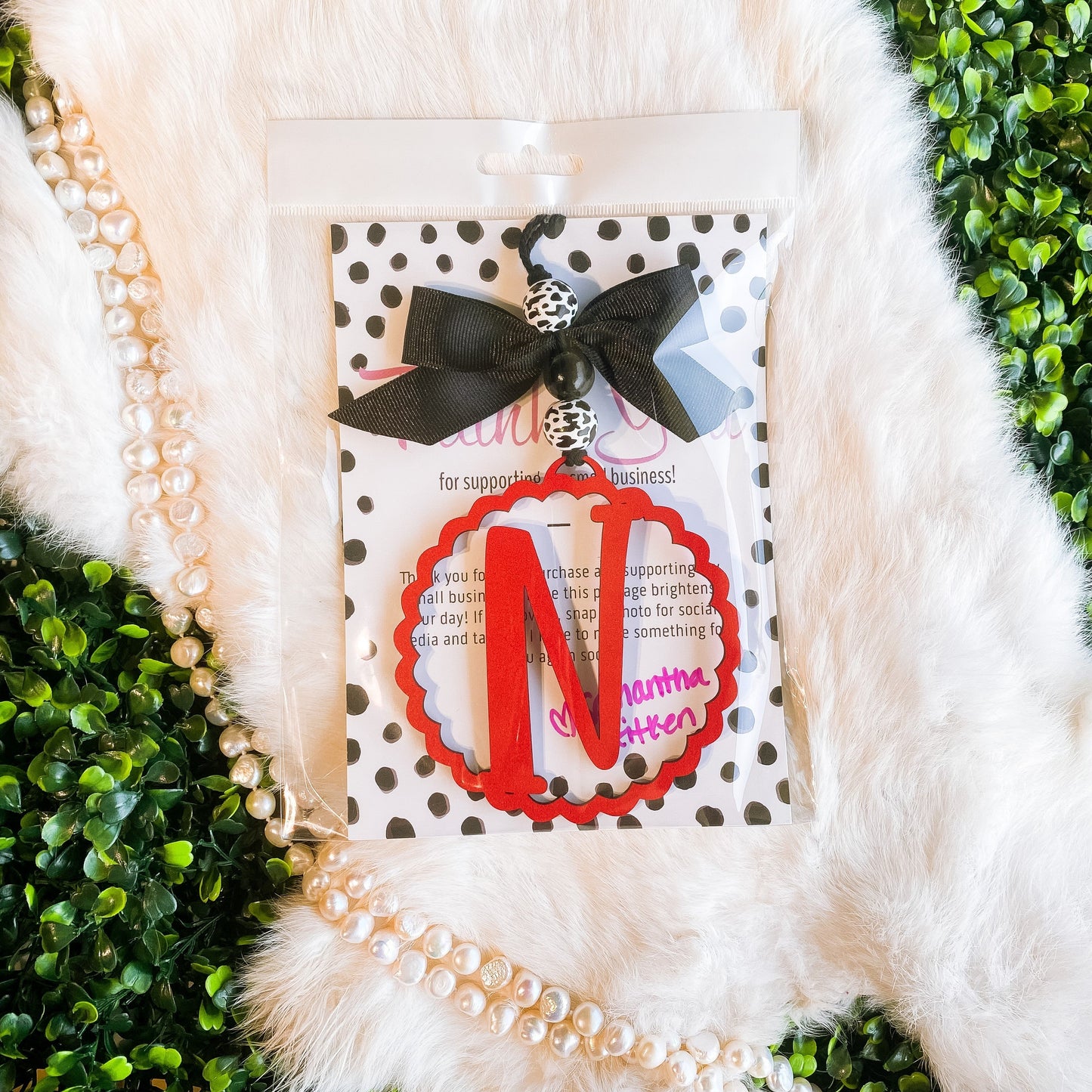 Colored Letter Car Charms