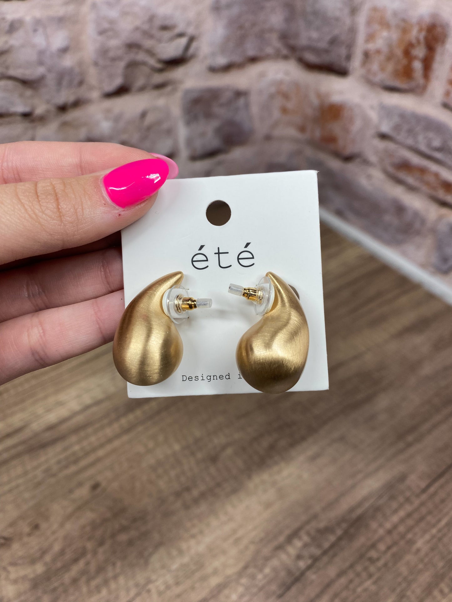 Post Teardrop Earrings