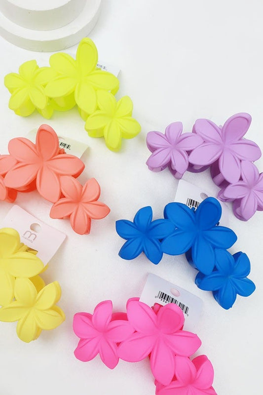 Hibiscus Flower Claw Clip
