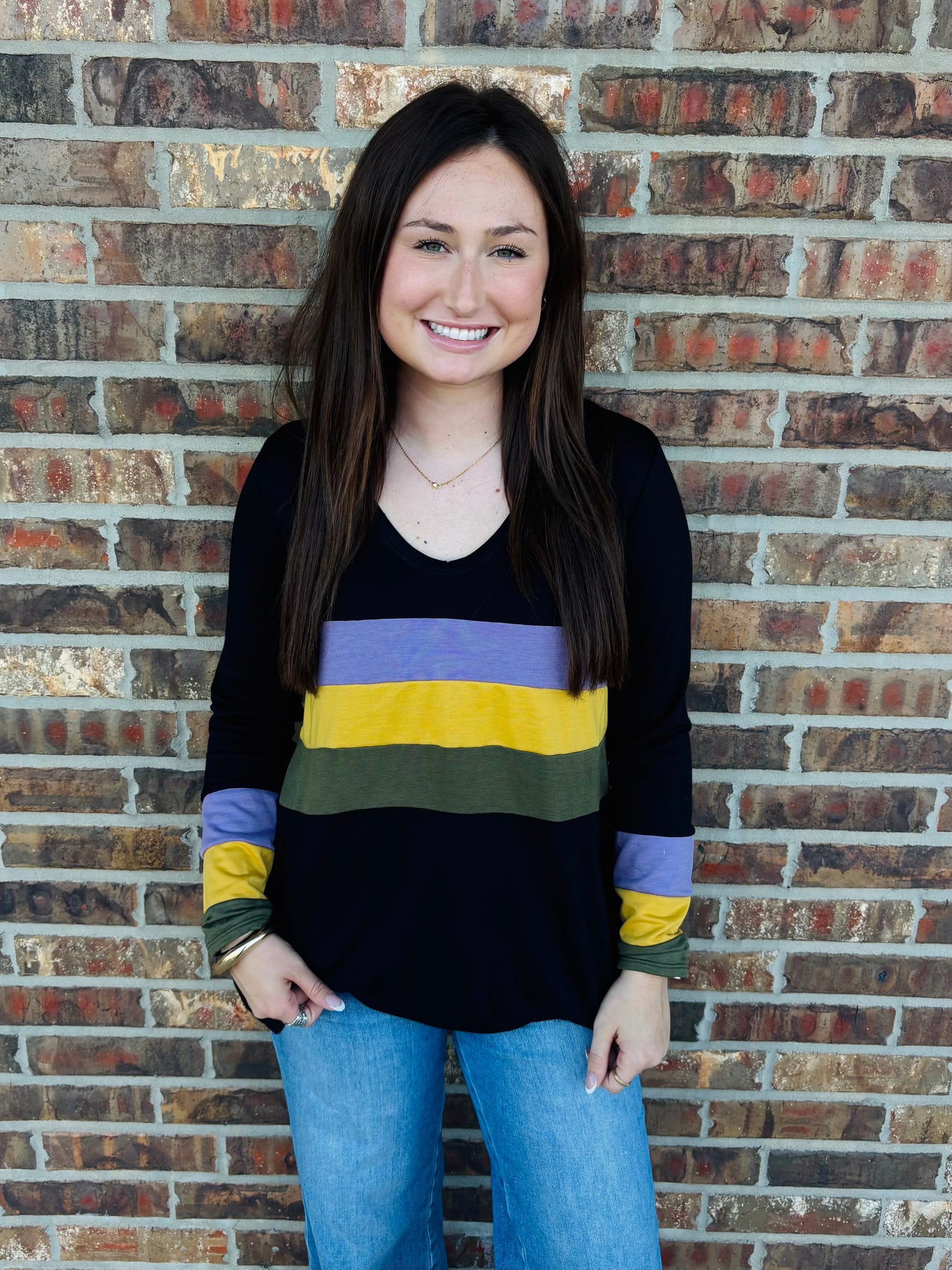 Mayli Multi Color Stripe Top