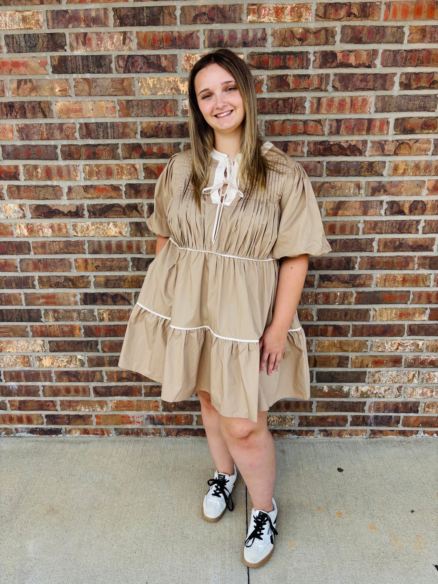 Isla Solid Tied Dress