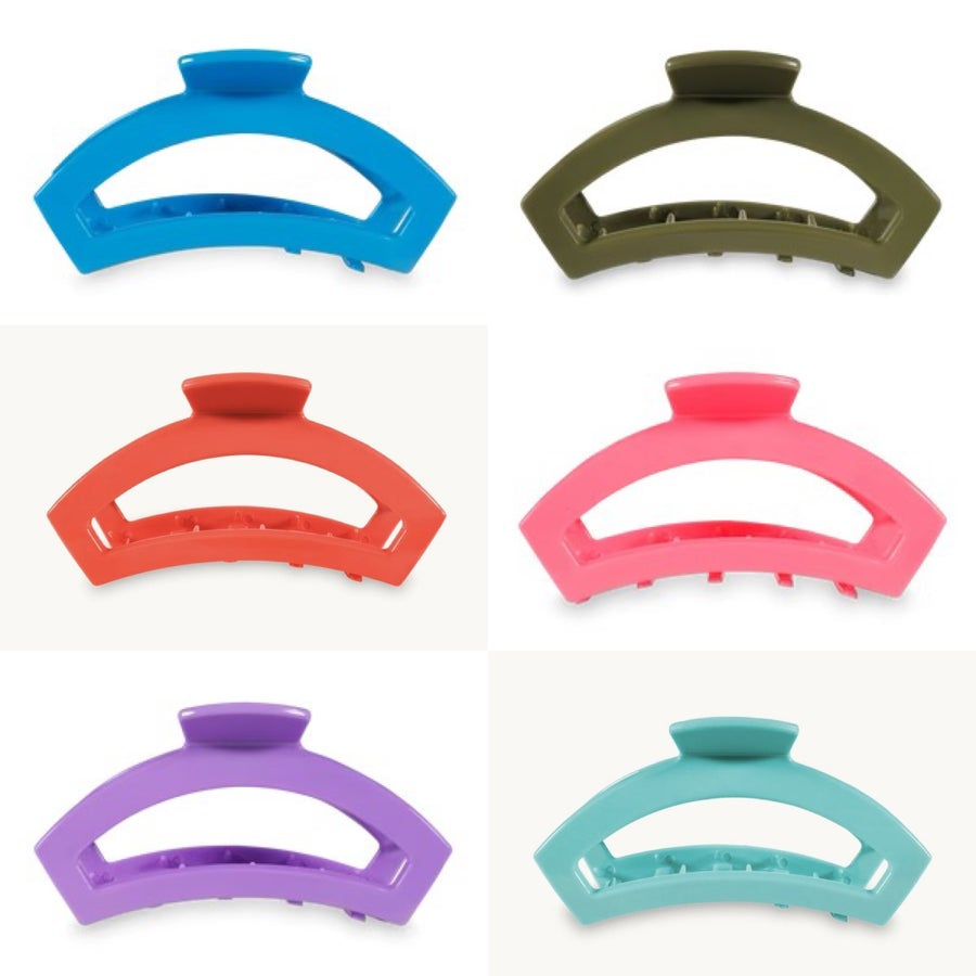 Large Teletie Open Clawclip