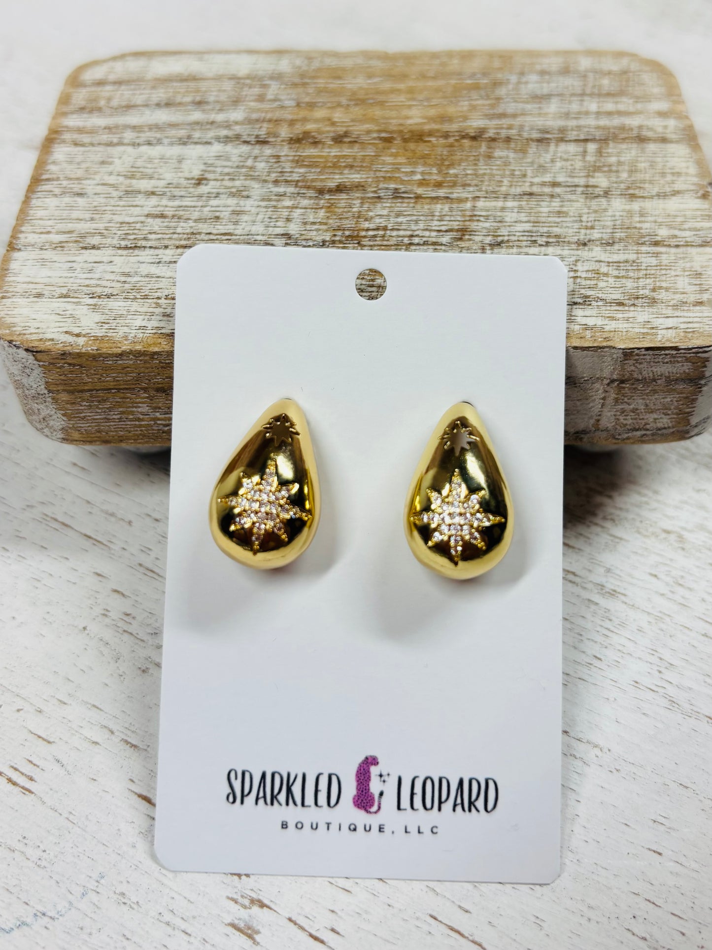 Star Teardrop Earrings