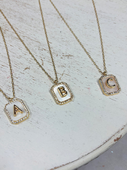 Pendant Initial Necklace