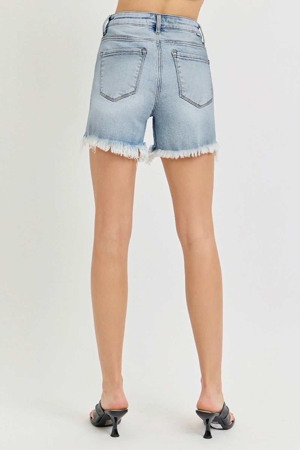 Risen High Rise Front Seam Detail Shorts main image 1