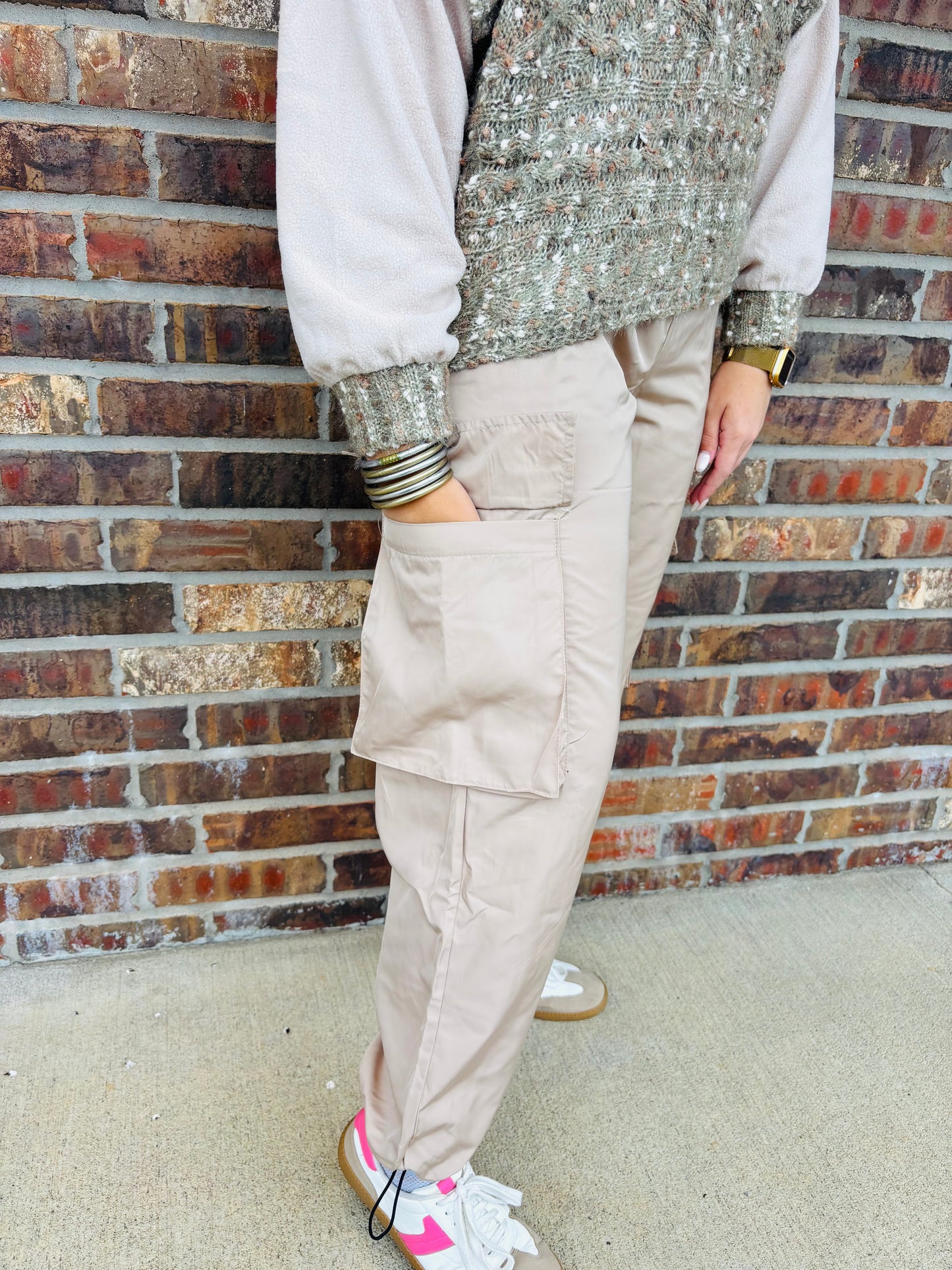 YMI Nylon Cargo Pants