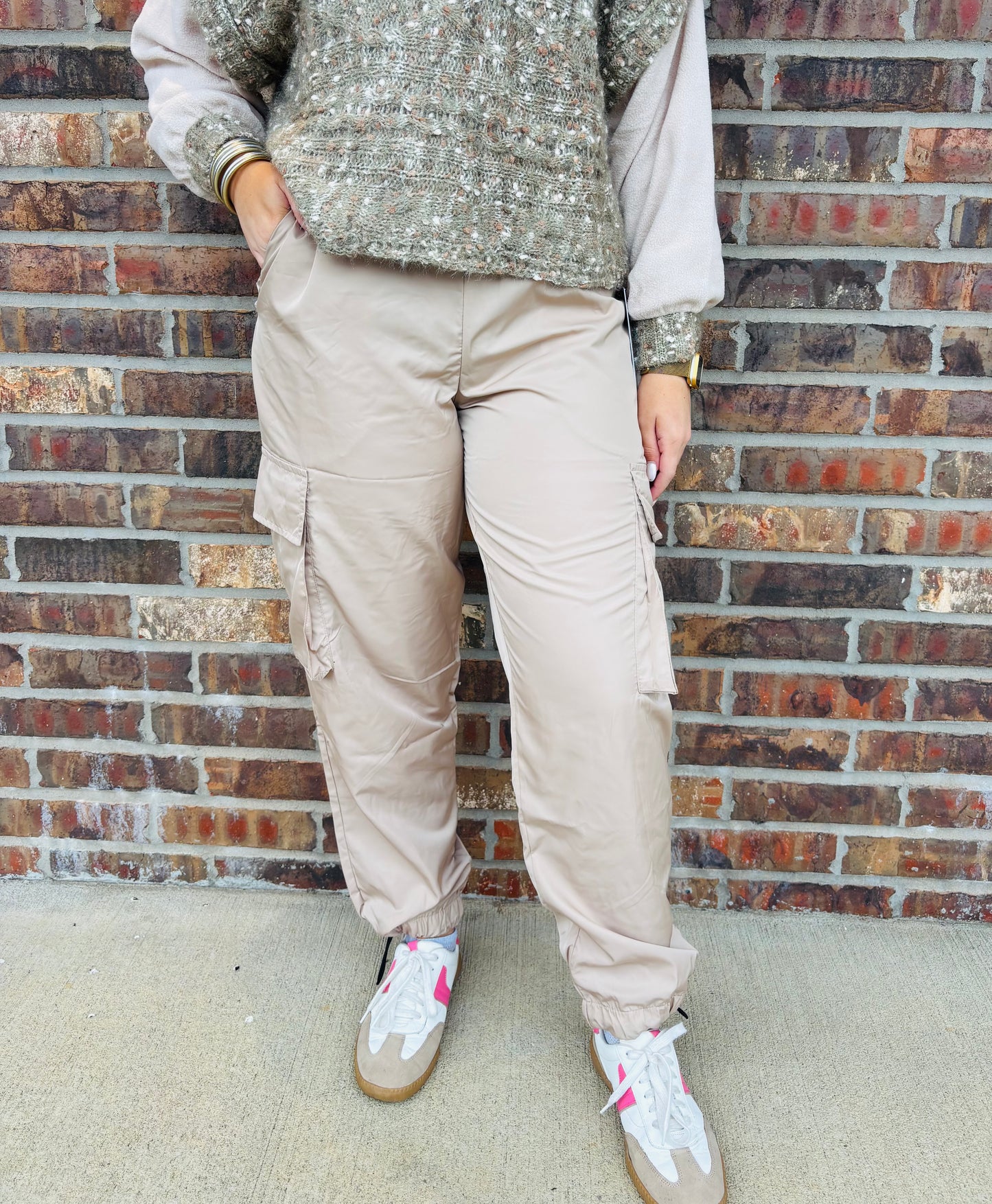 YMI Nylon Cargo Pants