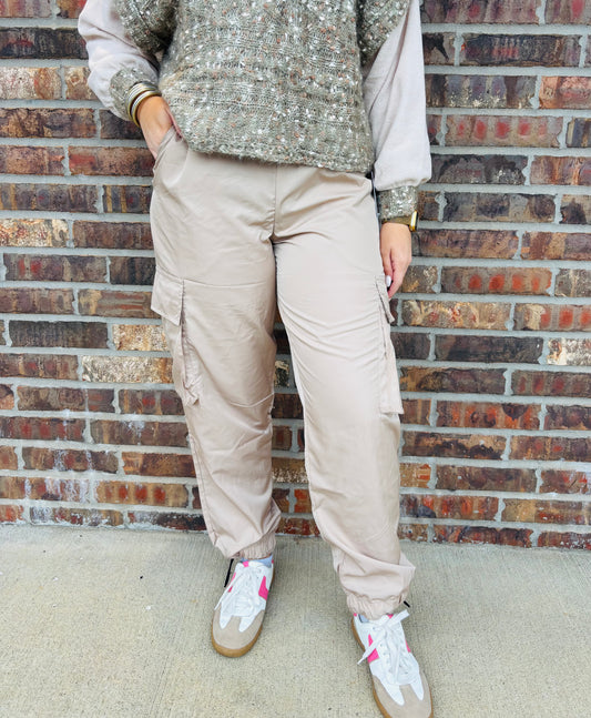 YMI Nylon Cargo Pants