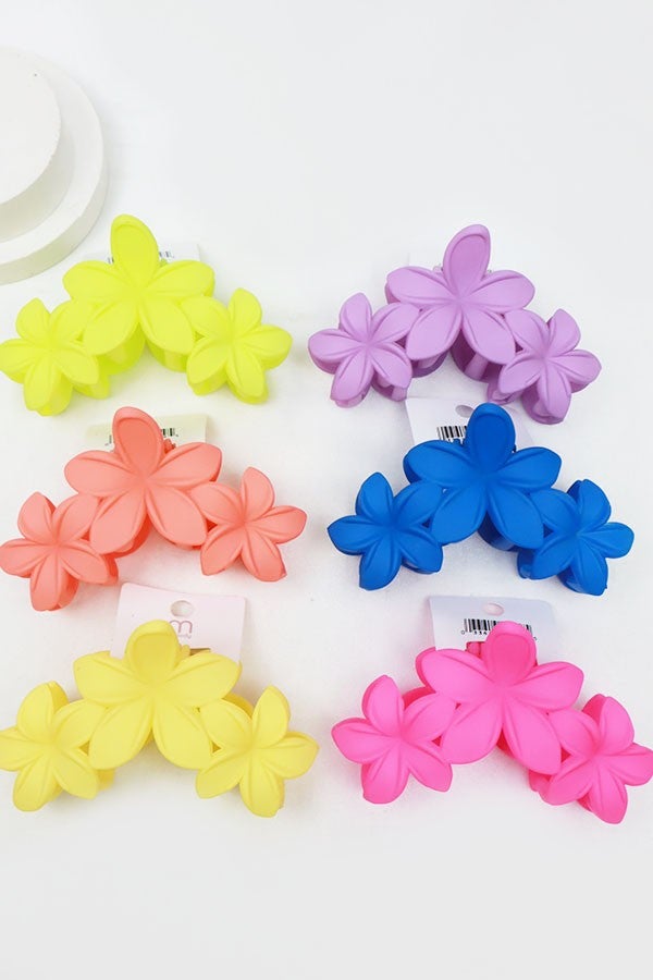 Hibiscus Flower Claw Clip