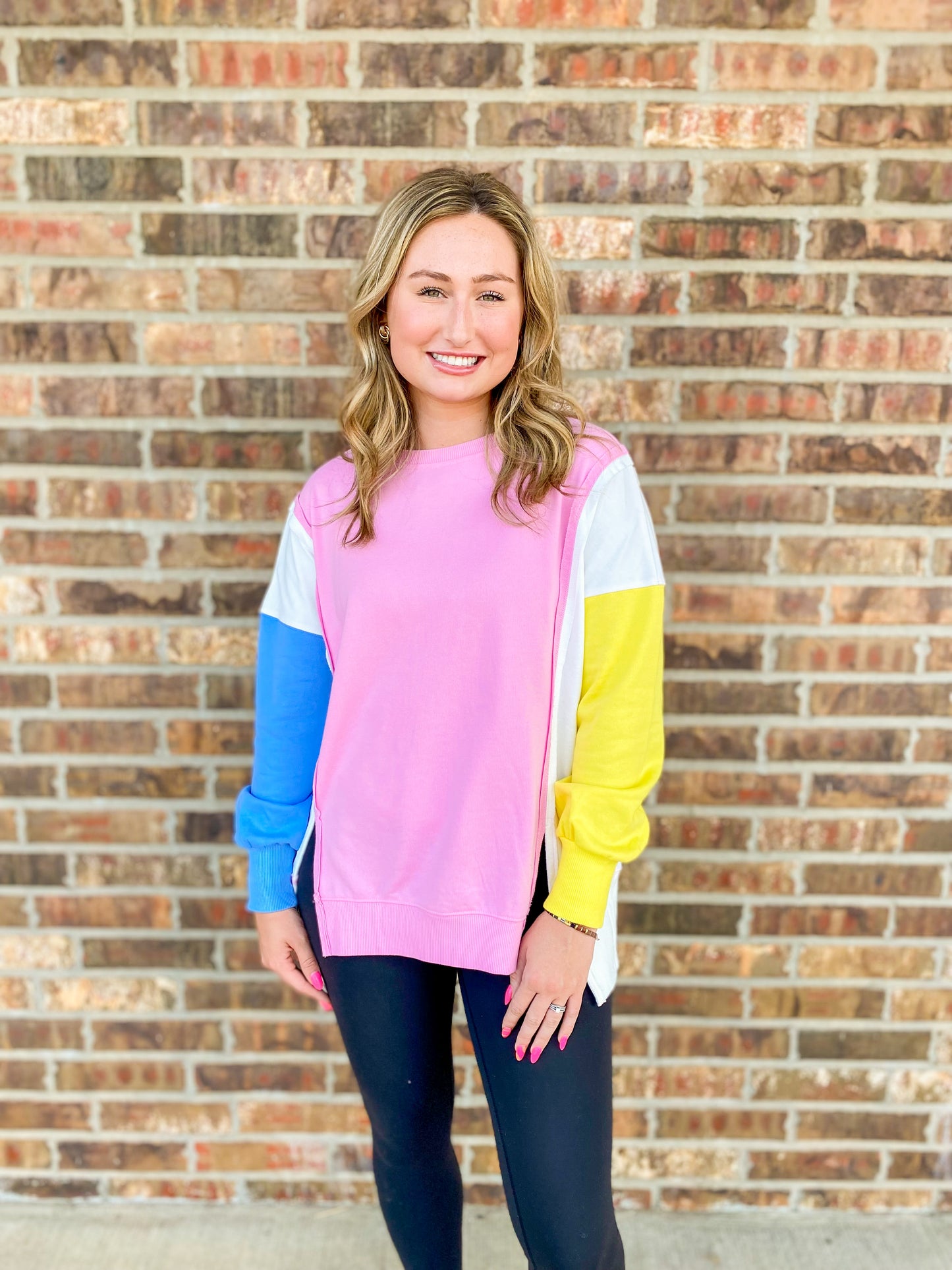 Bonbon Color Block Top