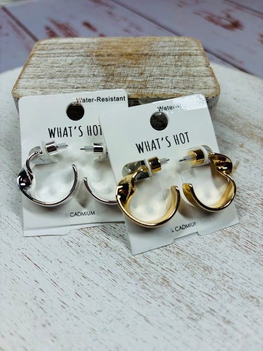 Twisted Hoop Earrings