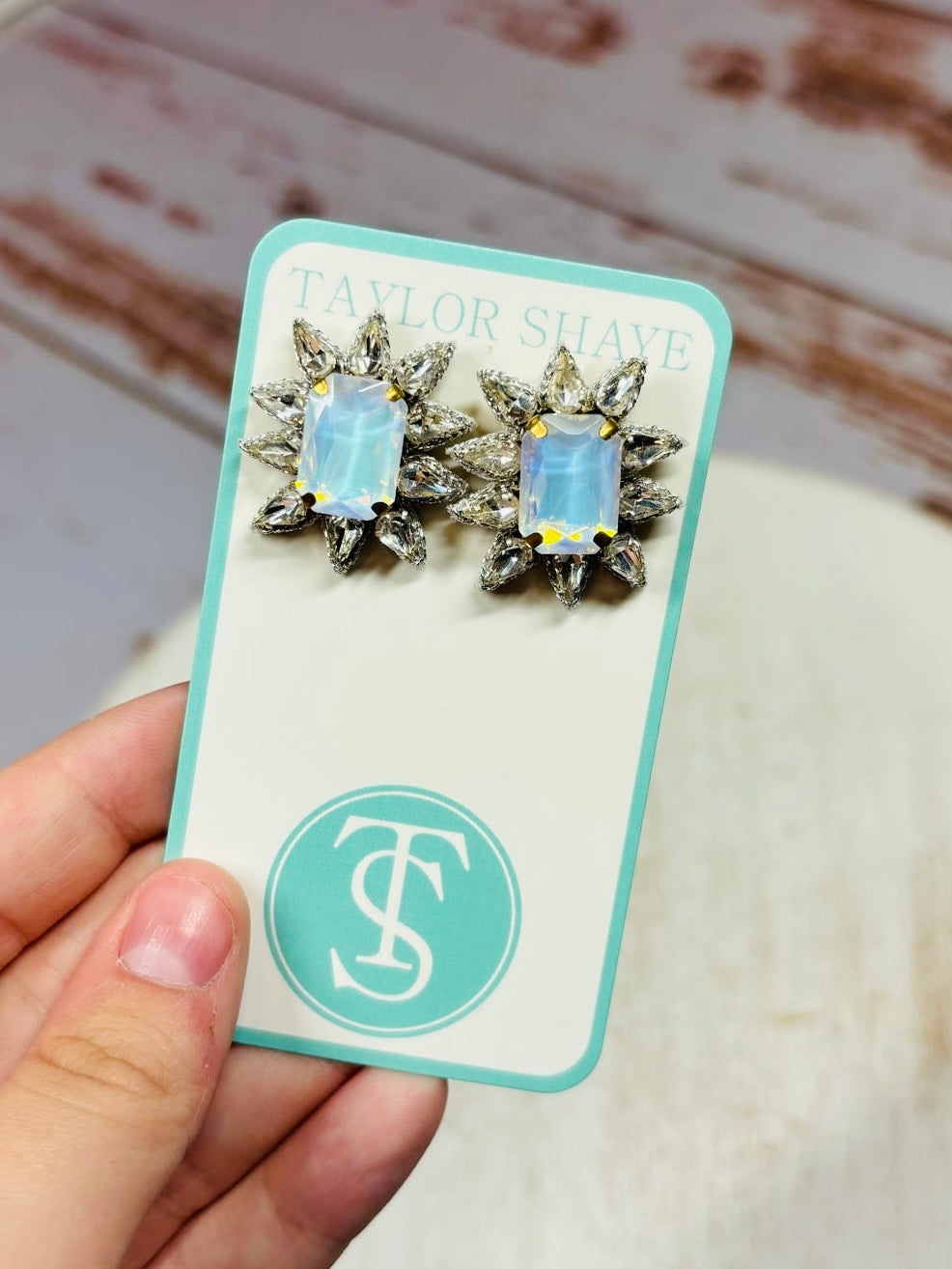 Crystal Spike Stud Earrings