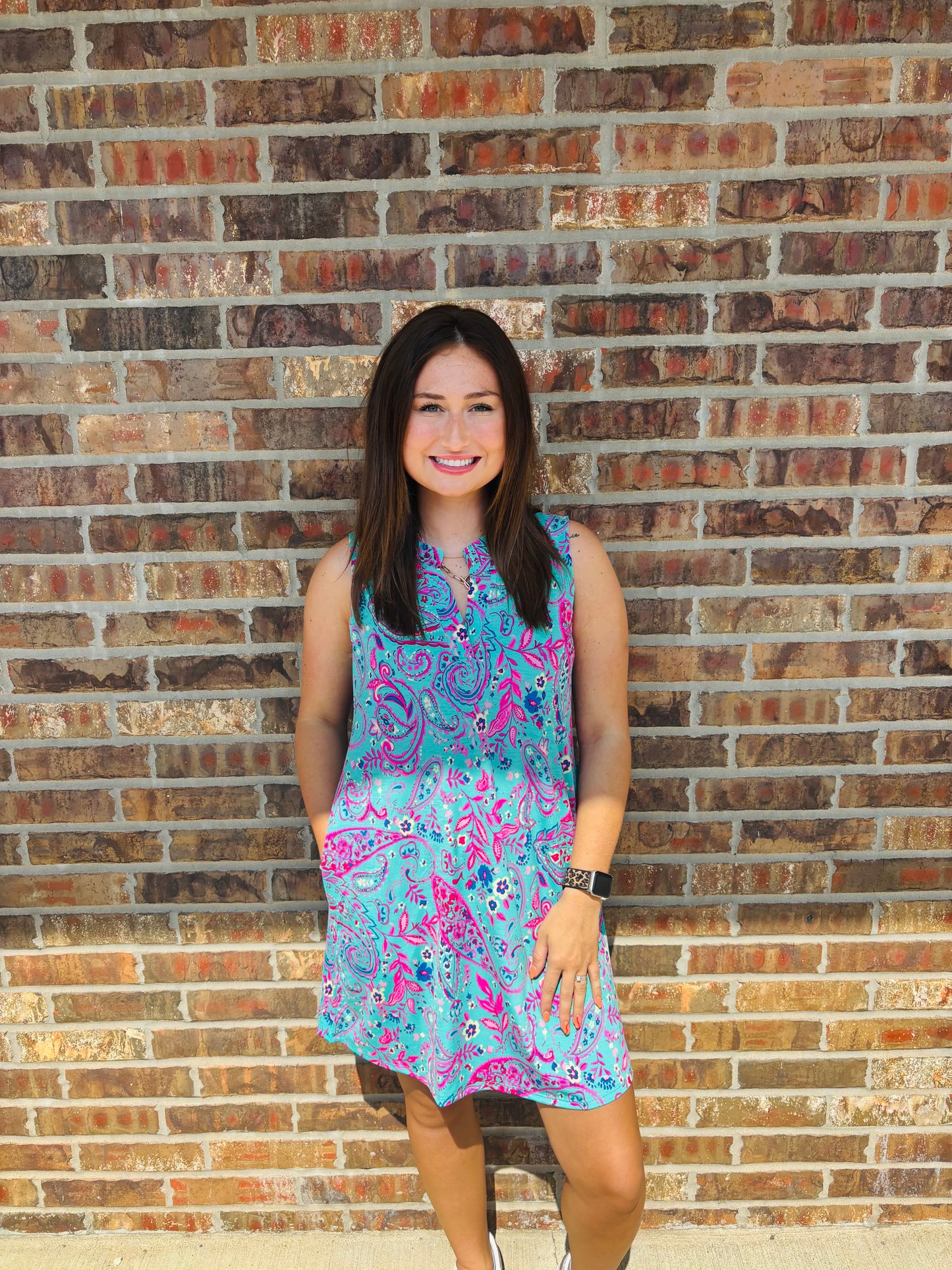 Paisley Sleeveless Dress