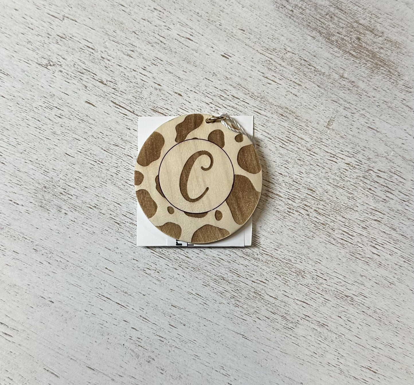 Initial Key Chain Charms