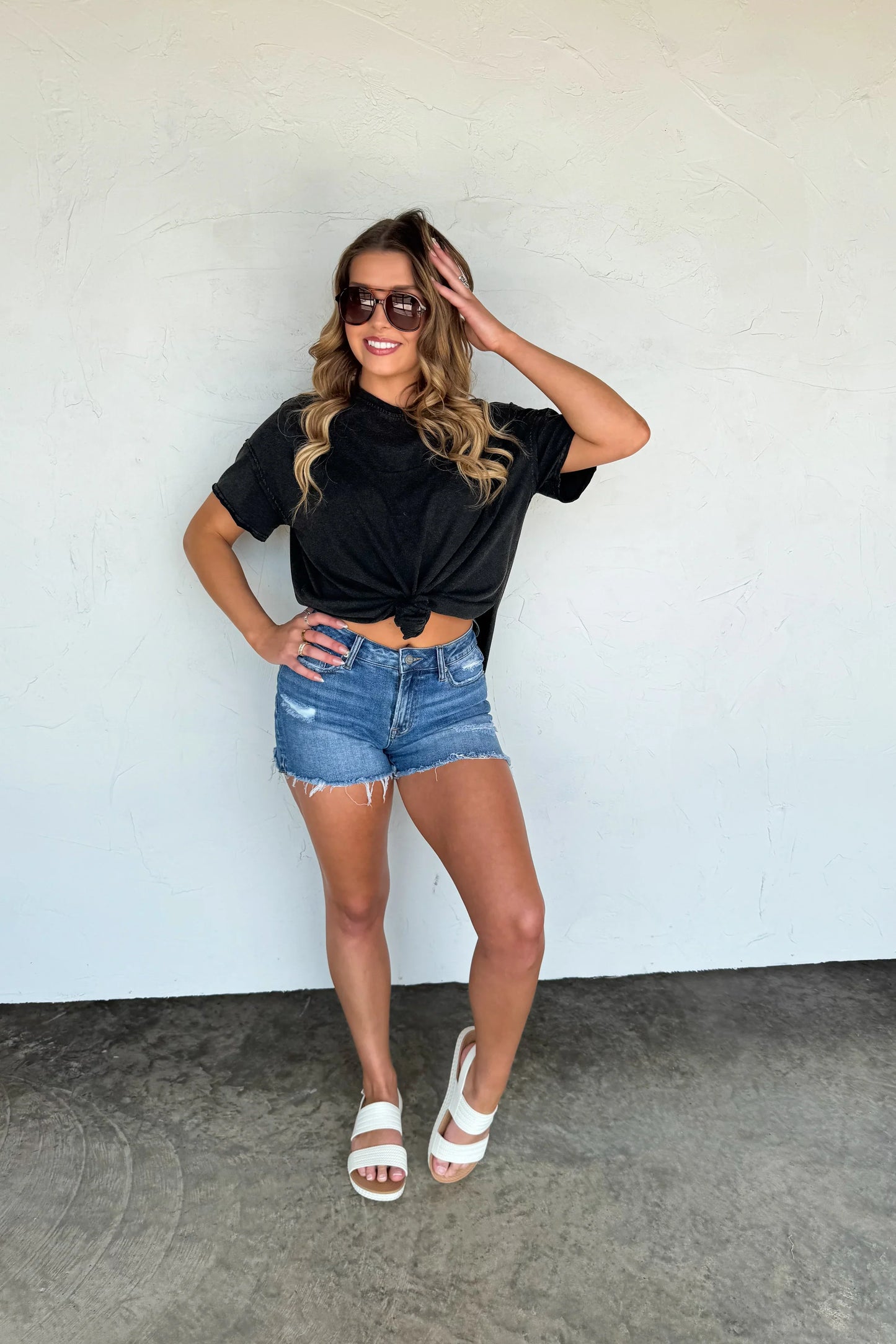 PREORDER: Joey Washed Cotton Boyfriend Tee