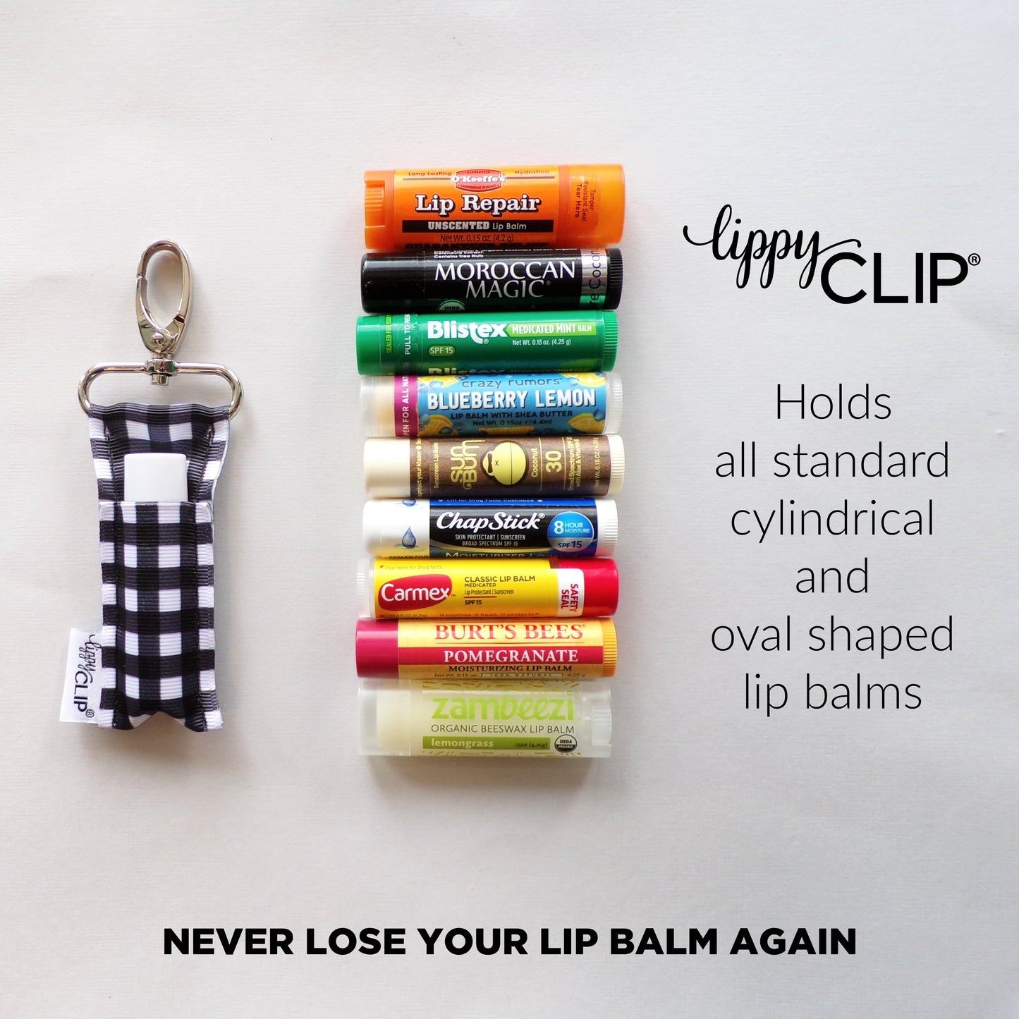 School Bus LippyClip® Lip Balm Holder