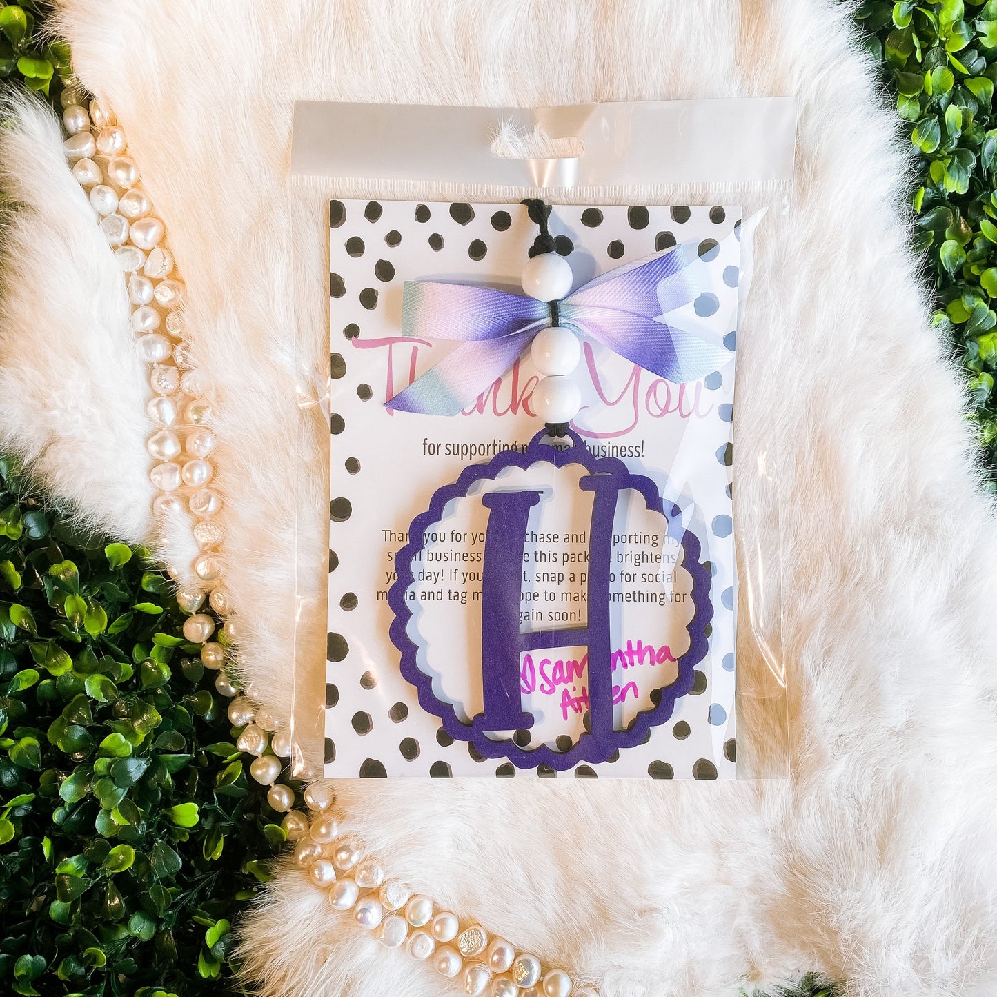 Colored Letter Car Charms