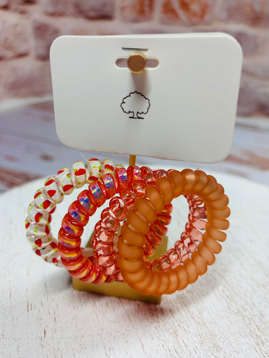 Fruit Spiral Hair Ties