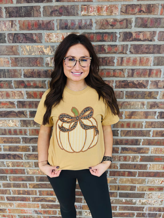 Striped Pumpkin T-Shirt