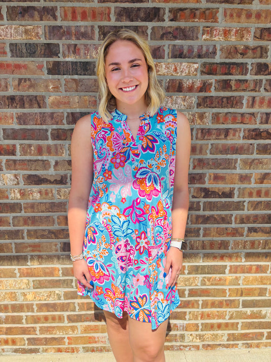 Paisley Sleeveless Dress