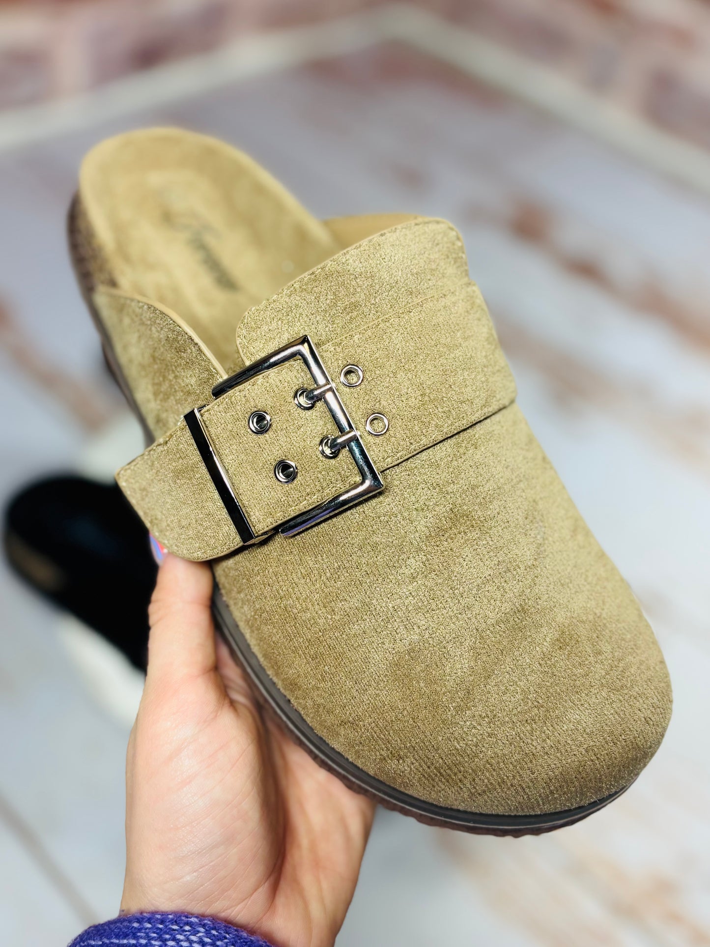 Quinn Buckle Strap Clog
