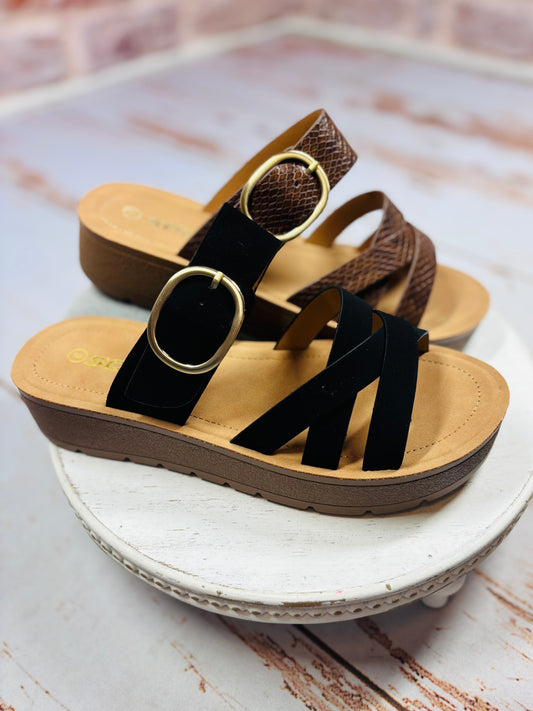 Vera Strap Buckle Sandal