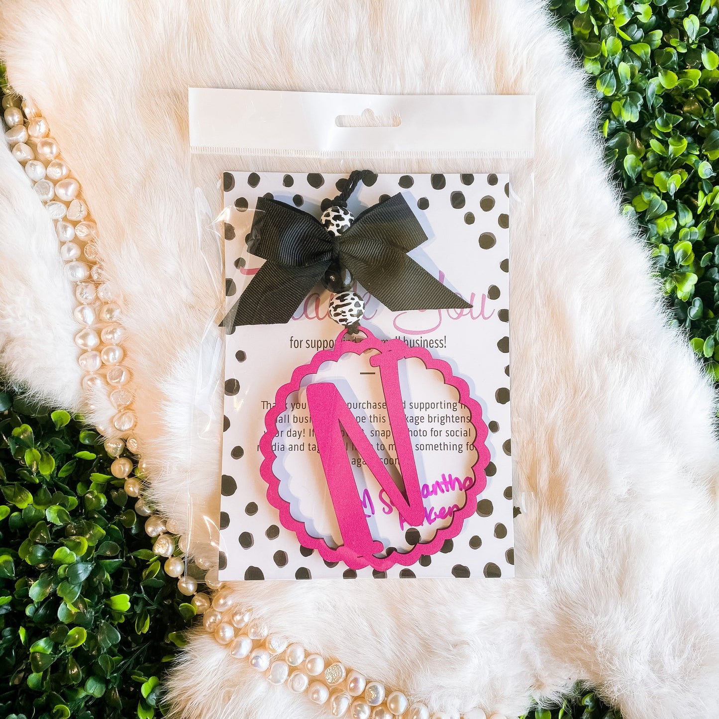 Colored Letter Car Charms