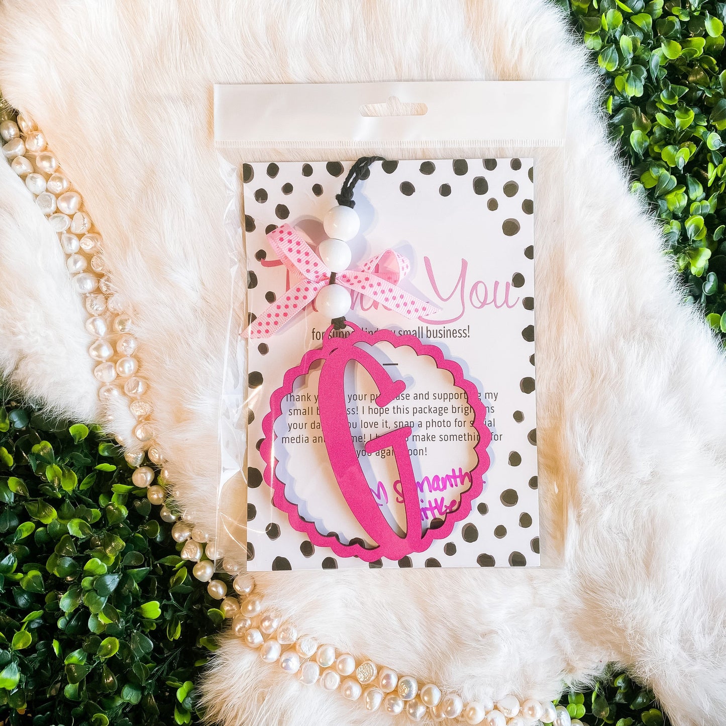 Colored Letter Car Charms