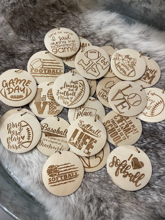 Key Chain Sports Charms