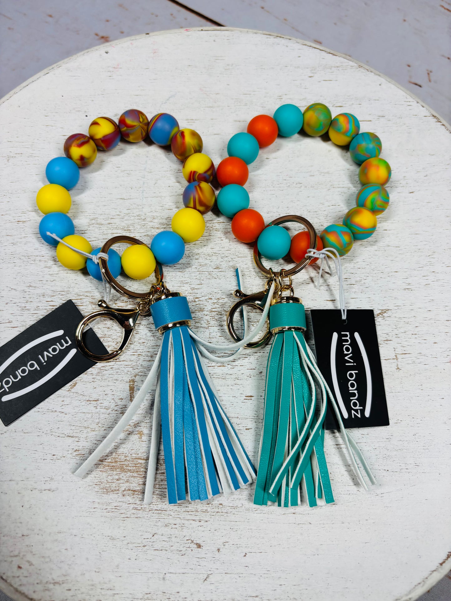 Tie Dye Silicone Keychain