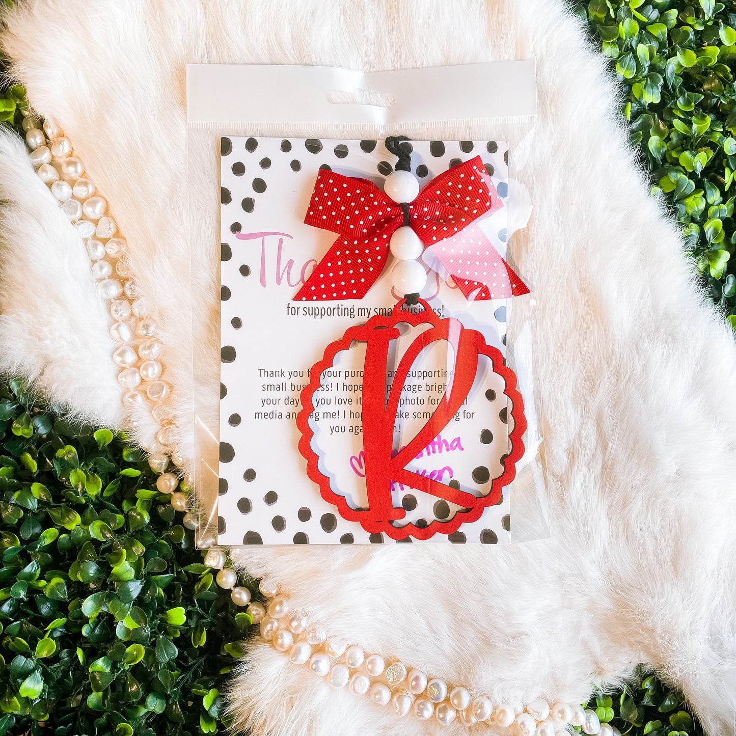 Colored Letter Car Charms