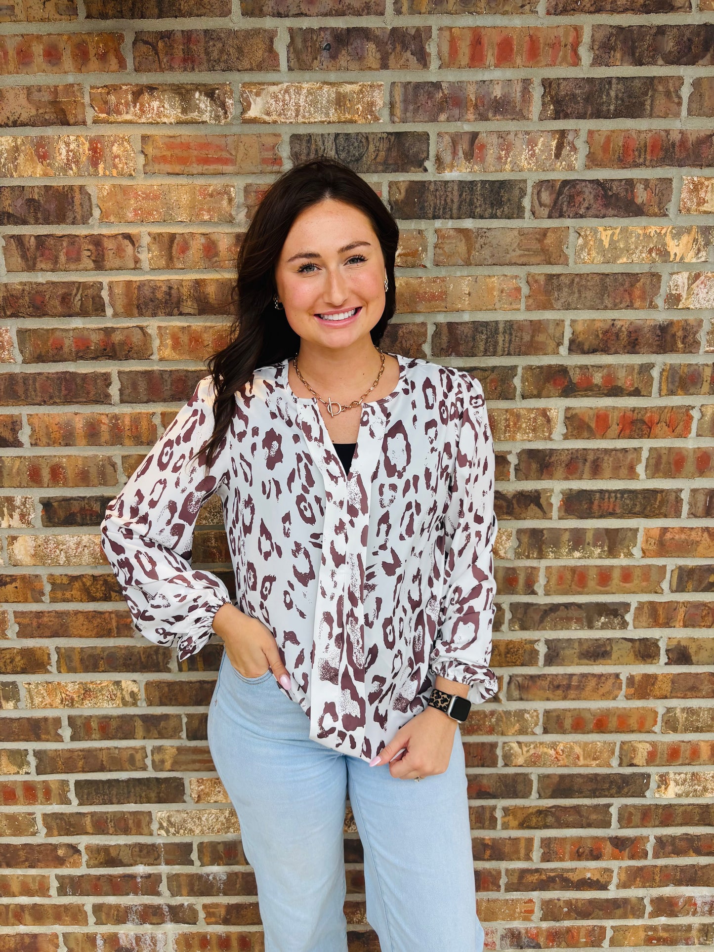 Gabriella Leopard Print Top